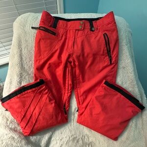 Obermeyer Jayce Ski Pants Women’s Side 8 Red Style 25110 EUC